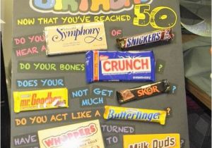 50th Birthday Gift Ideas for Him Canada Candy Bar Poster Ideas with Clever Sayings