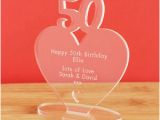 50th Birthday Gifts for Her Ebay 50th Birthday Personalised Milestone Heart Keepsake Gift