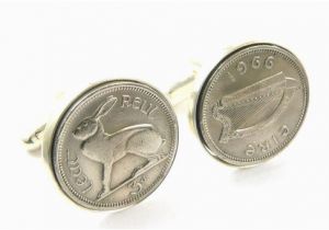 50th Birthday Gifts for Her Ireland Irish Coin Cufflinks 50th Birthday Cufflinks by