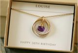 50th Birthday Gifts for Her Jewellery 50th Birthday Gift for Her Amethyst Necklace by