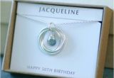 50th Birthday Gifts for Her Jewellery 50th Birthday Gift for Her Aquamarine Necklace by