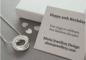 50th Birthday Gifts for Her Jewellery Mom 50th Birthday Etsy