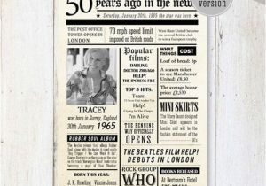 50th Birthday Gifts for Him Australia Australia Fun Facts 1966 50th Birthday Poster by