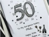 50th Birthday Gifts for Him Ebay 50th Birthday Card for Men Dad Husband son Personalised