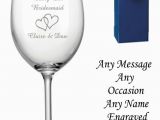 50th Birthday Gifts for Him Ebay Personalised Engraved Wine Glass Birthday Wedding