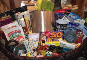 50th Birthday Gifts for Him Ideas 50th Birthday Gift Basket for Him Gifts Pinterest