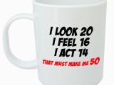 50th Birthday Gifts for Him Ideas Makes Me 50 Mug Funny 50th Birthday Gifts Presents for