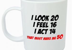 50th Birthday Gifts for Him Ideas Makes Me 50 Mug Funny 50th Birthday Gifts Presents for