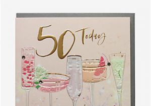 50th Birthday Gifts for Him John Lewis Greetings Cards Gift Wrap Cards Party Shop John