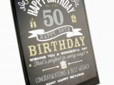 50th Birthday Gifts for Him Uk Happy 50th Birthday Gift Glass Plaque Fg49450 Ebay
