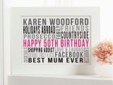 50th Birthday Gifts for Him Uk Personalised 50th Birthday Gifts for Her with Words