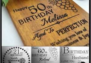 50th Birthday Ideas for Husband Uk Personalised Birthday Card 21 30th 40th 50th 60th Gift for