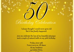 50th Birthday Invitation Poems Birthday Celebration Invitation 50th Birthday Invitation