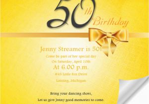 50th Birthday Invitation Quotes Sample Invitation for 50th Birthday orderecigsjuice Info