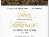 50th Birthday Invitation Templates Free Template for 50th Birthday Invitations Free Printable