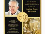 50th Birthday Invitations with Photo Elegant 50th Birthday Party Invitations with Photo Zazzle