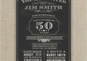 50th Birthday Invite Ideas 50th Birthday Party Invitations for Men Cimvitation