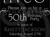 50th Birthday Invite Ideas Surprise 50th Birthday Party Invitations Template Best