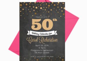 50th Birthday Invites for Men 50th Birthday Invitation for Men 50 Birthday Invitation