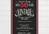 50th Birthday Invites for Men 50th Birthday Invitation for Men Jpeg Printable Aged to