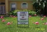 50th Birthday Lawn Decorations the Yard Flockers Pinellas County Fla 727 409 5590 Www