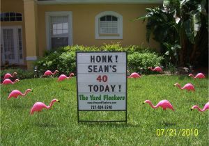 50th Birthday Lawn Decorations the Yard Flockers Pinellas County Fla 727 409 5590 Www