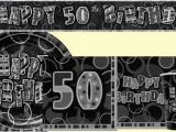 50th Birthday Party Decorations Black and Silver 50th Birthday Black Silver Party Supplies Party Wizard