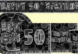 50th Birthday Party Decorations Black and Silver 50th Birthday Black Silver Party Supplies Party Wizard