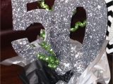 50th Birthday Party Decorations Black and Silver Sparkly Silver 50th Birthday Party Centerpiece Follow Us