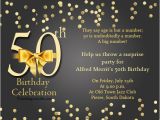 50th Birthday Party Invitation Samples 50th Birthday Invitation Wording orderecigsjuice Info