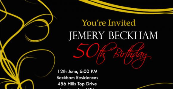 50th Birthday Party Invitation Samples 50th Birthday Invitations and 50th Birthday Invitation