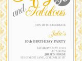 50th Birthday Party Invitation Templates 50th Birthday Invitation Templates Free Printable A