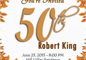 50th Birthday Party Invitation Templates Blank 50th Birthday Party Invitations Templates Free