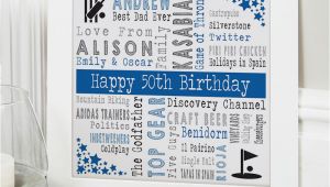 50th Birthday Present Ideas for Him Uk 50th Birthday Personalised Gift Ideas for Men Chatterbox