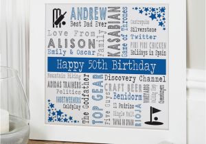 50th Birthday Present Ideas for Him Uk 50th Birthday Personalised Gift Ideas for Men Chatterbox