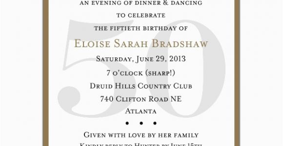 50th Birthday Sayings for Invitations 4 Plain 50th Birthday Invitation Wording Sample Ideas