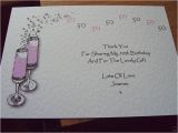50th Birthday Thank You Cards 5 Personalised Birthday Thank You Cards 18th 21st 30th