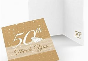 50th Birthday Thank You Cards 50th Anniversary Anniversary Thank You Cards 8 Count