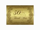 50th Birthday Thank You Cards 50th Wedding Anniversary Thank You Note Card Zazzle Com