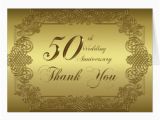 50th Birthday Thank You Cards 50th Wedding Anniversary Thank You Note Card Zazzle