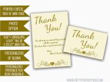 50th Birthday Thank You Cards Ivory Wedding Anniversary Thank You Cards Gold 50th