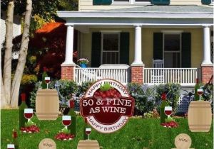 50th Birthday Yard Decorations 50th Birthday Yard Decoration 39 50 Fine as Wine 39 Set