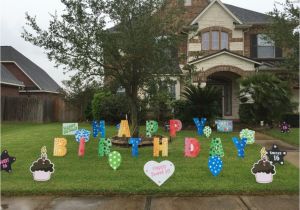 50th Birthday Yard Decorations Happy Birthday Quot Lawn Letters with Other Yard Decor Signs