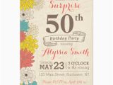 50th Surprise Birthday Invites Surprise 50th Birthday Invitation Zazzle Com