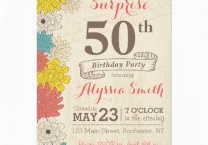 50th Surprise Birthday Invites Surprise 50th Birthday Invitation Zazzle Com
