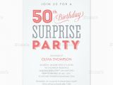 50th Surprise Birthday Invites Surprise 50th Birthday Party Invitation Wording