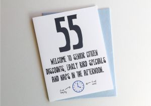 55 Birthday Meme Funny 55th Birthday Card 55th Birthday Card