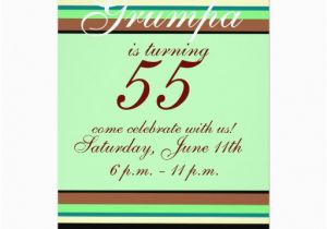 55th Birthday Invitations 55th Birthday Invitation Zazzle