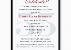 55th Birthday Invitations Classic 55th Birthday Celebrate Party Invitations Paperstyle