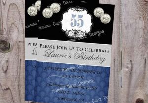 55th Birthday Invitations Double Nickel 55th Birthday Invitation by Mommadazzdesigns
